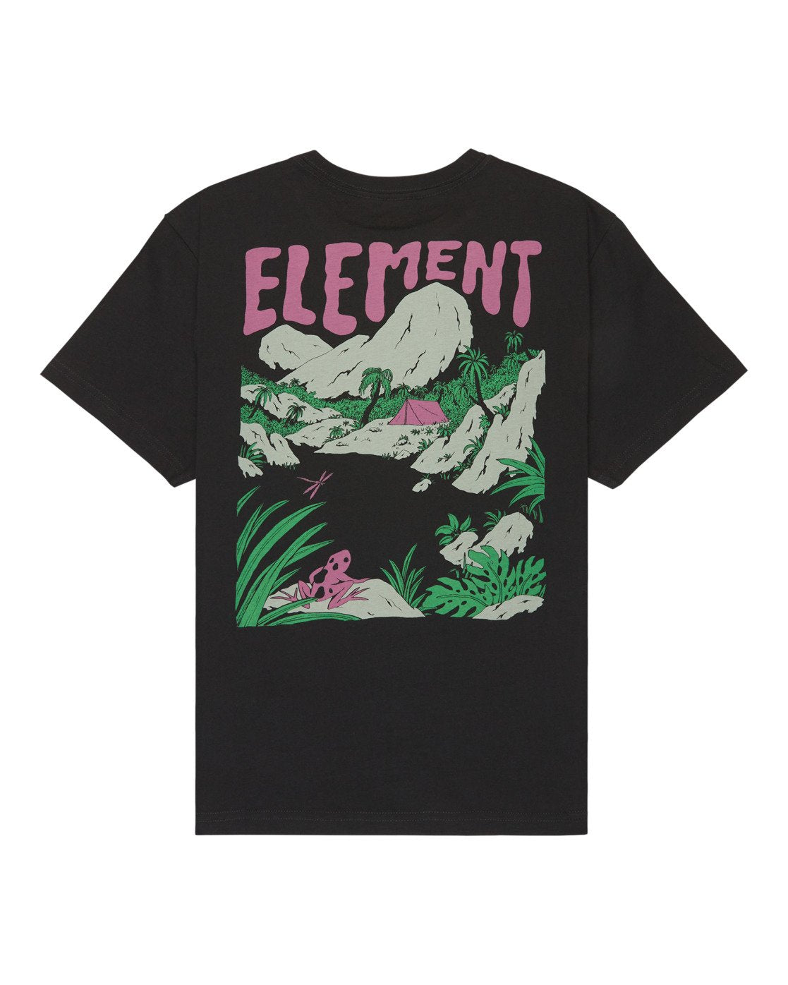ELEMENT - LAKESIDE YOUTH TEE - OFF BLACK