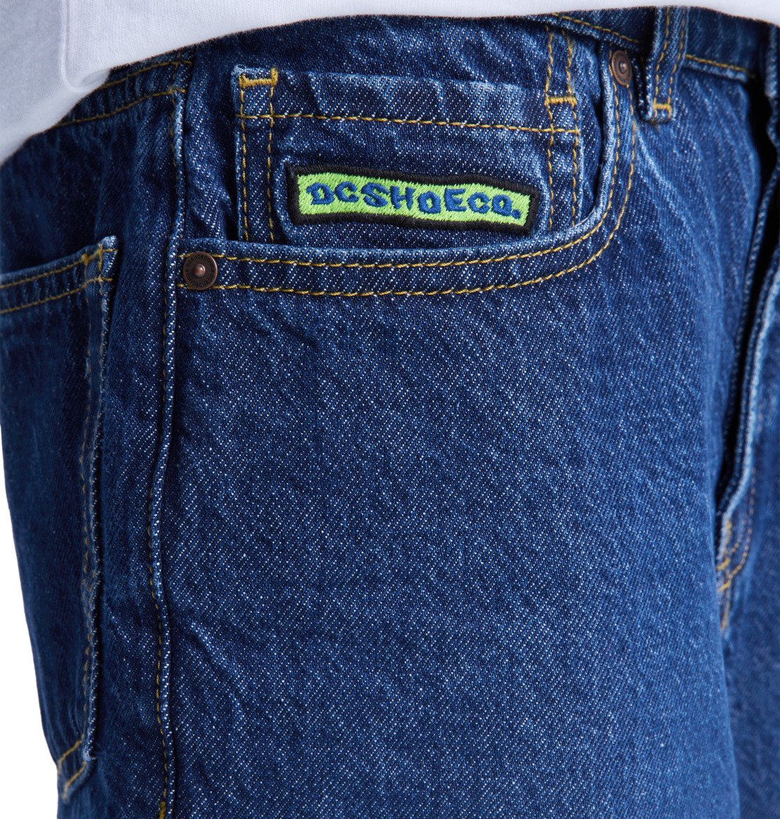 DC - BAGGY SHORT BOY - STONE INDIGO