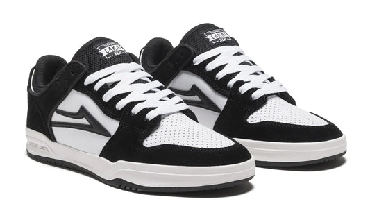 LAKAI - TELFORD LOW - BLACK/WHITE SUEDE