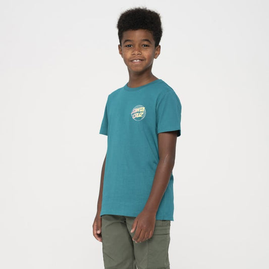 SANTA CRUZ - GRID DELTA DOT YOUTH TEE - VERDIGRIS