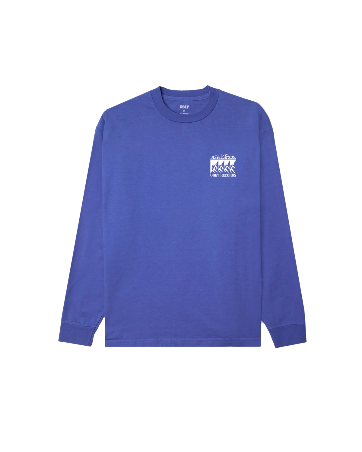 OBEY - COME TOGETHER LS TEE - PIGMENT ELECTRIC INDIGO
