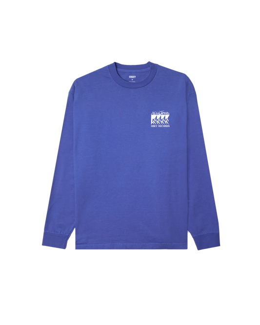 OBEY - COME TOGETHER LS TEE - PIGMENT ELECTRIC INDIGO