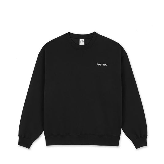 POLAR - SURF LOGO DAVE CREWNECK - BLACK