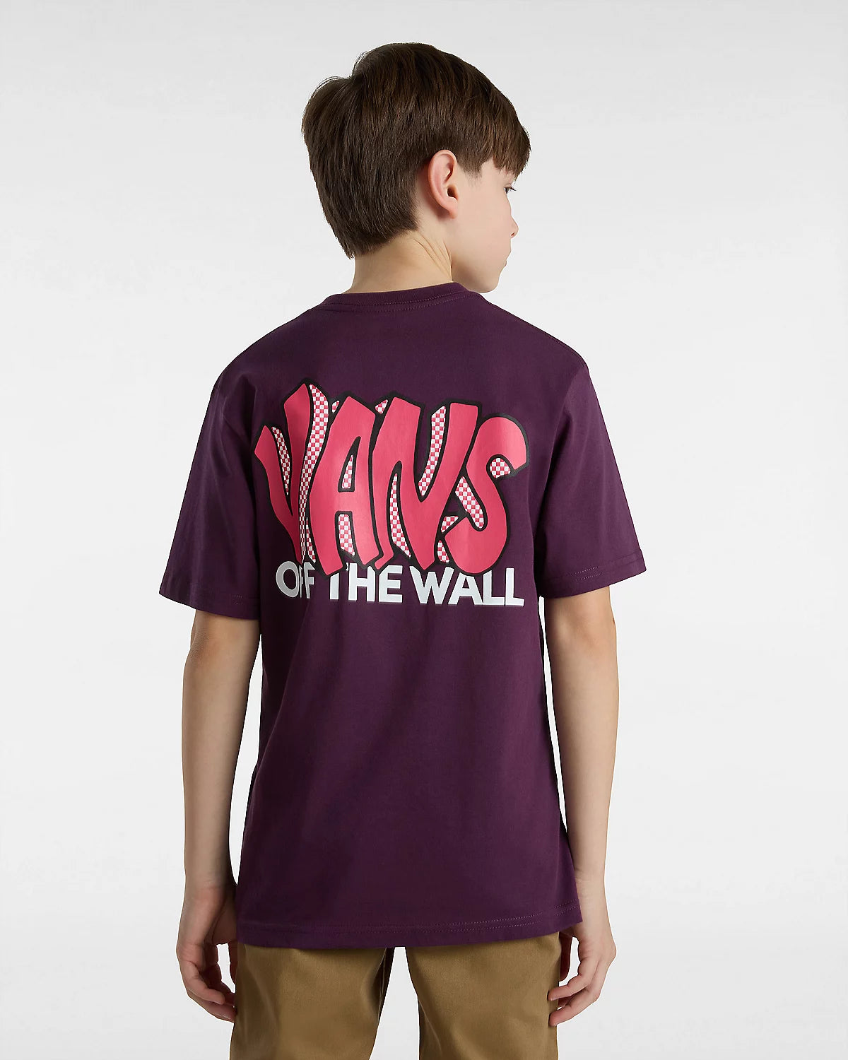VANS - VANS TAG SS YOUTH TEE - BLACKBERRY WINE