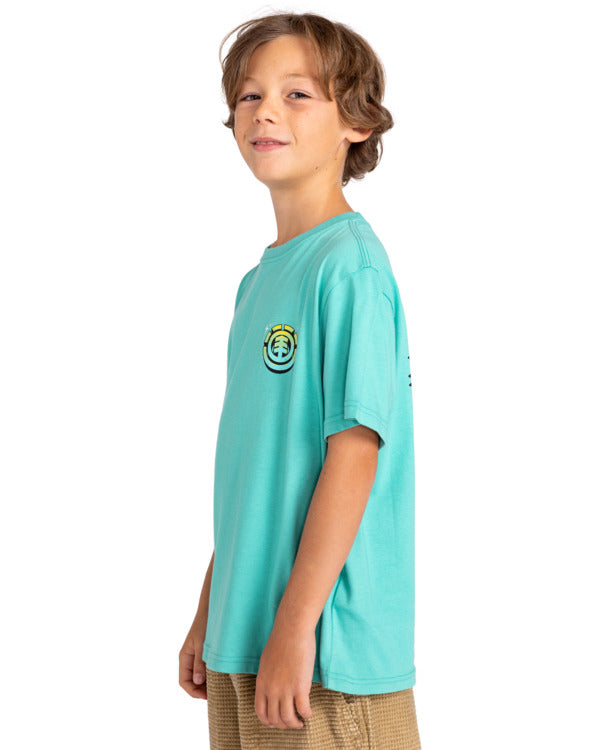 ELEMENT - BEAM UP SS YOUTH TEE - LAGOON