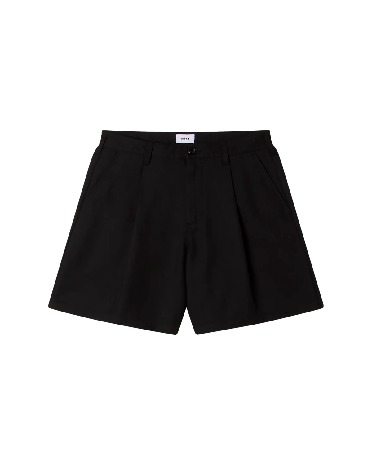 OBEY - DEAN PLEATED SHORT - CEMENT