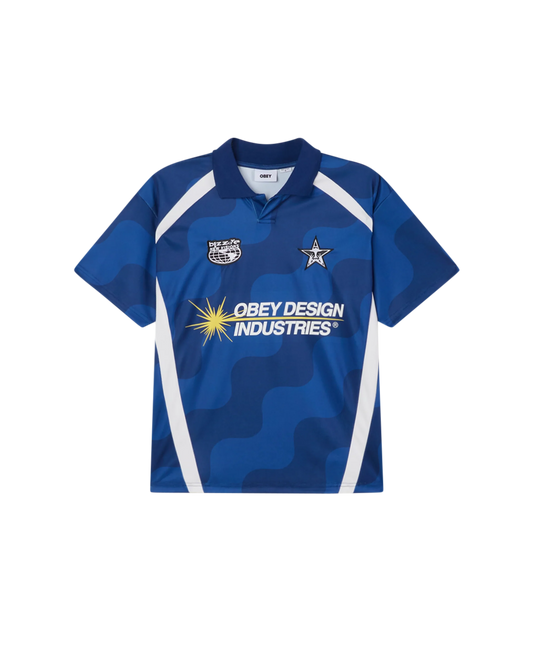 OBEY - SOCCER JERSEY - BLUE MUTLI