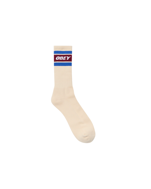 OBEY - COOPER II SOCKS - UNBLEACHED/RHUBARD - OS
