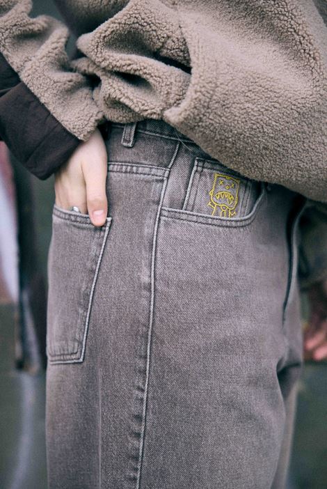 KEEP IT CLEAN - LOOSE PANT - WASHED SMOKE