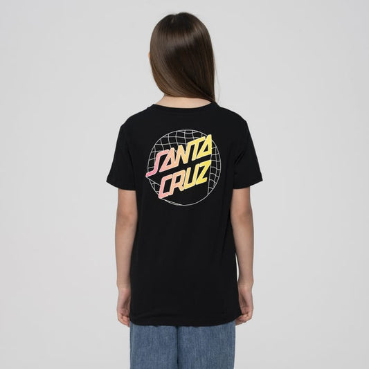 SANTA CRUZ - GRID DELTA DOT YOUTH TEE - BLACK