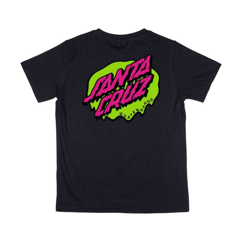 SANTA CRUZ - YOUTH SLIME DOT TEE - BLACK