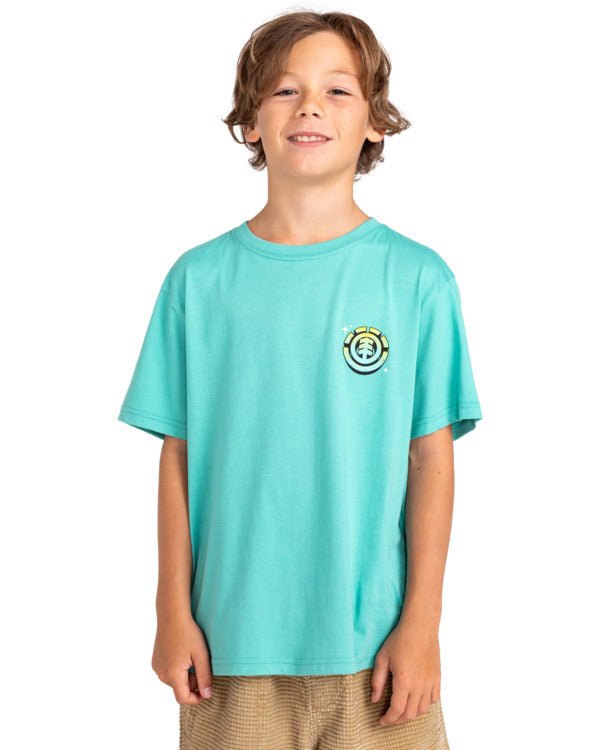 ELEMENT - BEAM UP SS YOUTH TEE - LAGOON