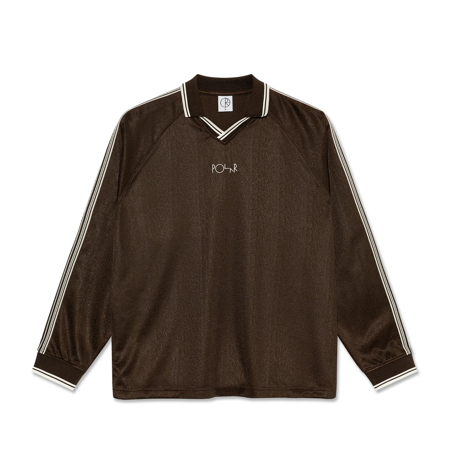 POLAR - DAVIE LS SHIRT - CHOCOLATE/IVORY