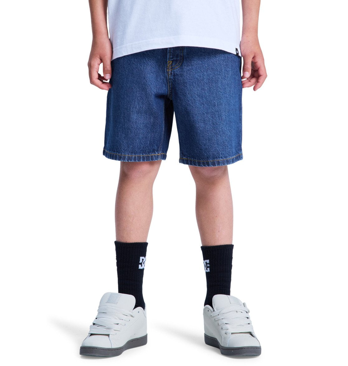 DC - BAGGY SHORT BOY - STONE INDIGO