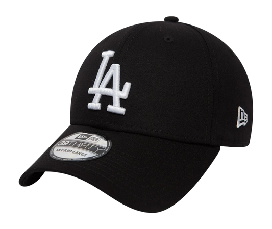 NEW ERA - 39THIRTY LA DODGERS LEAGUE ESSENTIAL CAP - BLACK/WHITE
