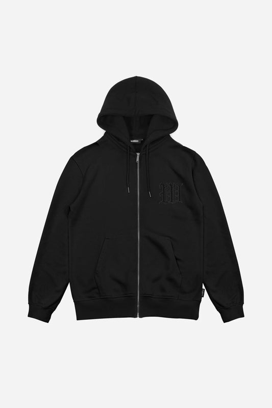 WASTED PARIS - KINGDOM CURVE ZIP HOOD - BLACK