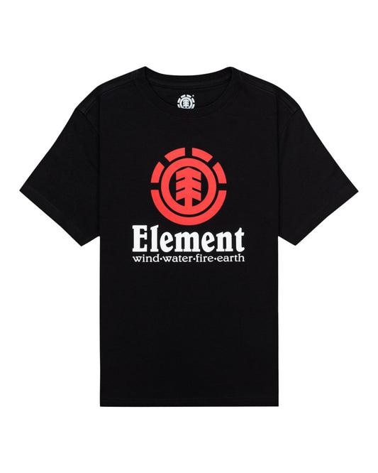 ELEMENT - VERTICAL SS YOUTH TEE - FLINT BLACK