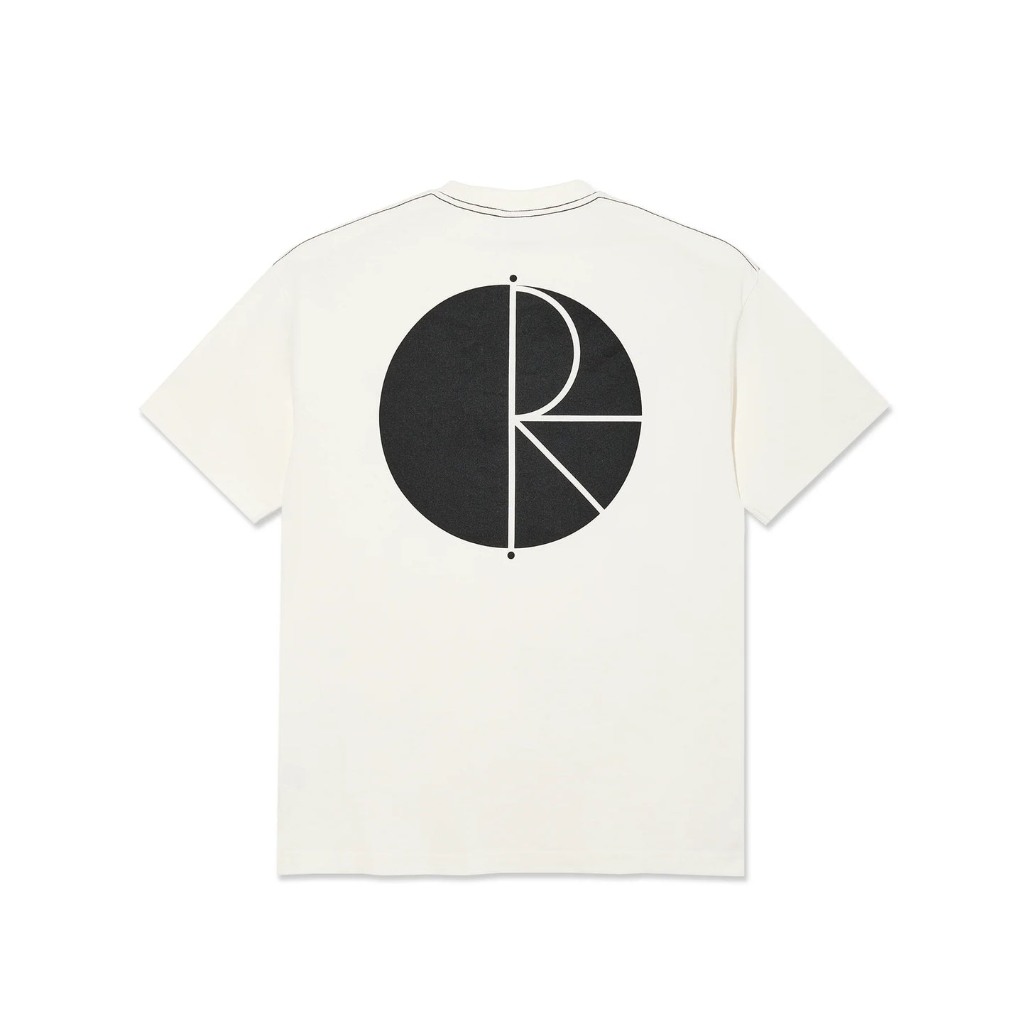 POLAR - CONTRAST TEE FILL LOGO - IVORY/BLACK