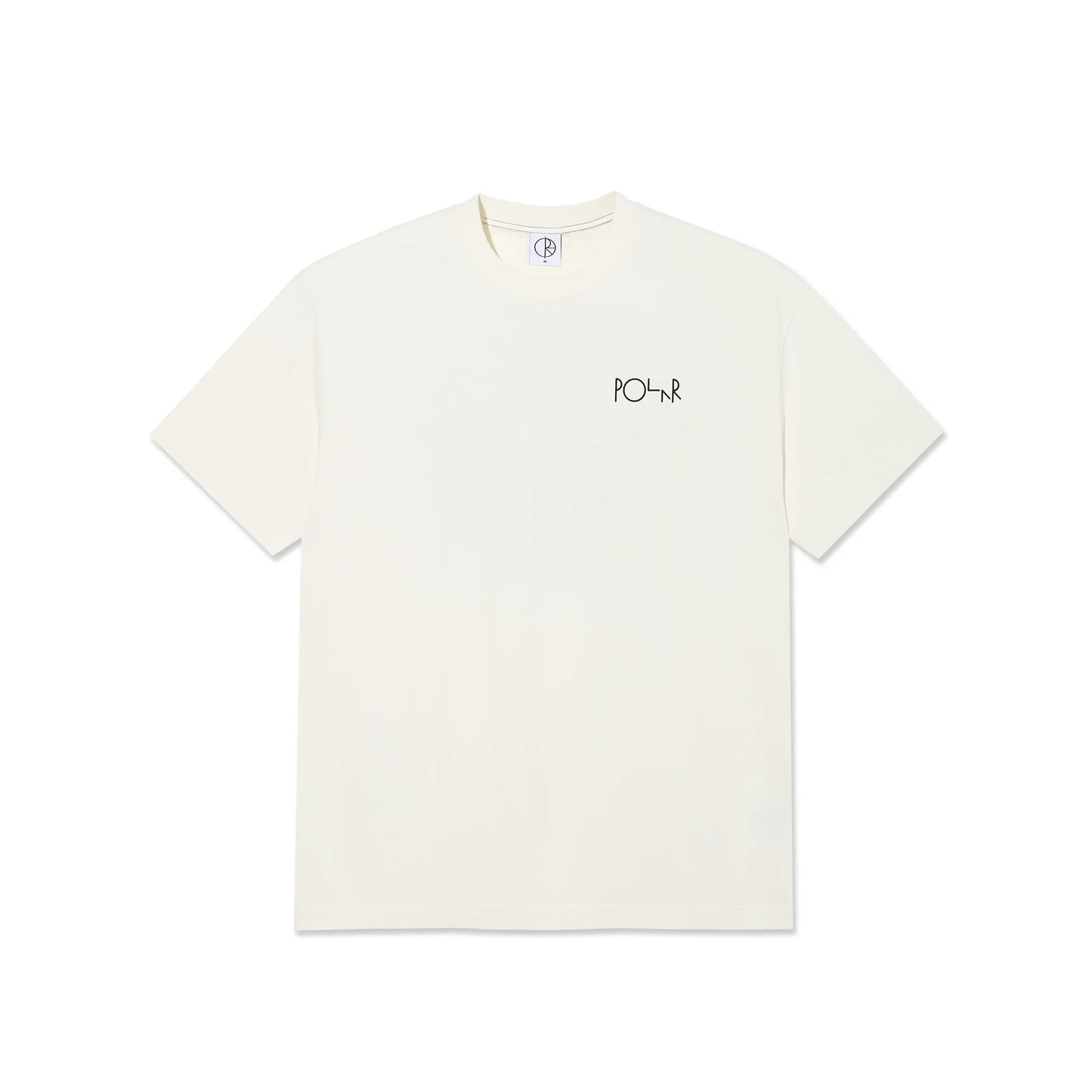 POLAR - CONTRAST TEE FILL LOGO - IVORY/BLACK
