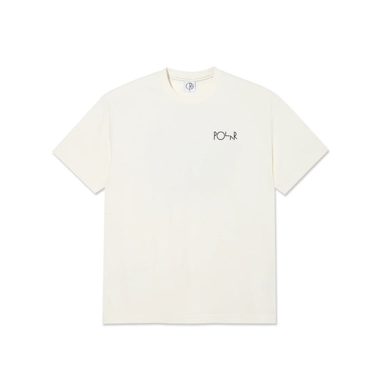 POLAR - CONTRAST TEE FILL LOGO - IVORY/BLACK
