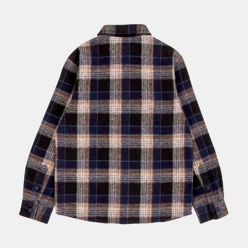 SANTA CRUZ - YOUTH COPPER LS SHIRT - NAVY CHECK
