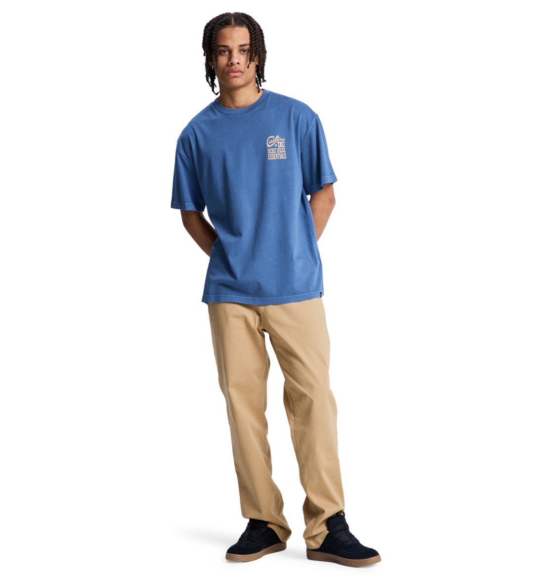 DC - KNOTTED TEE - DARK DENIM