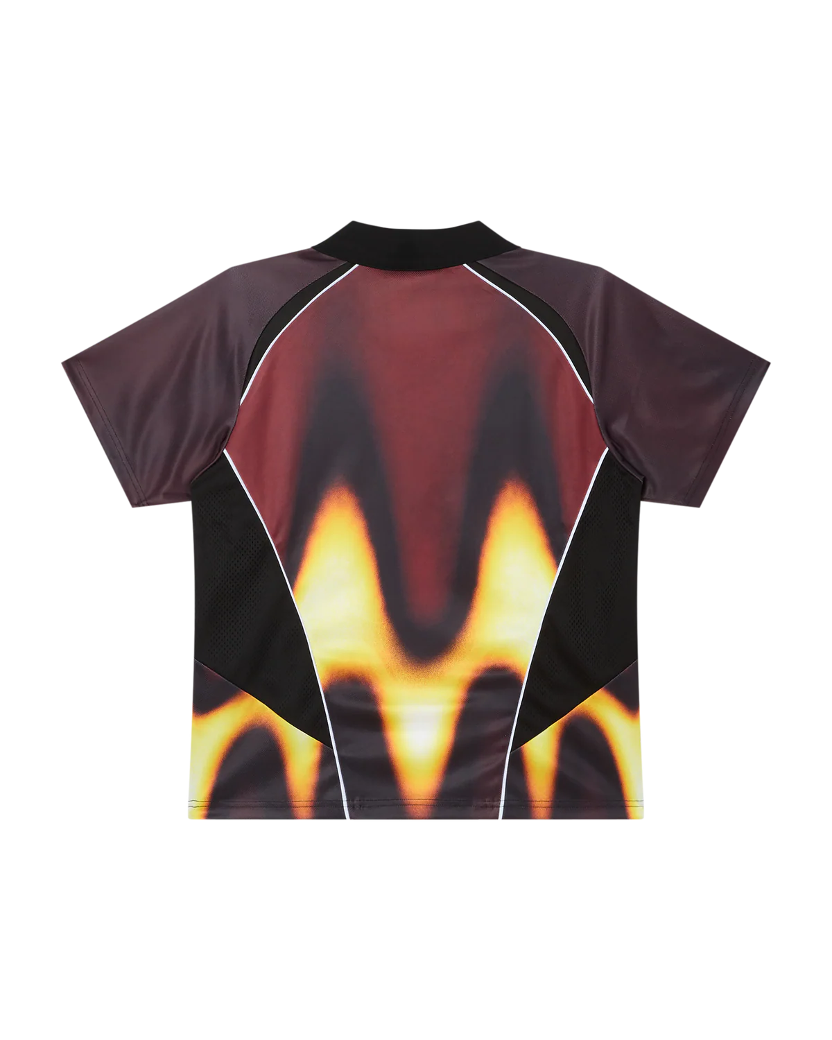 OBEY - BLURRED SOCCER JERSEY - BURNT RED MULTI