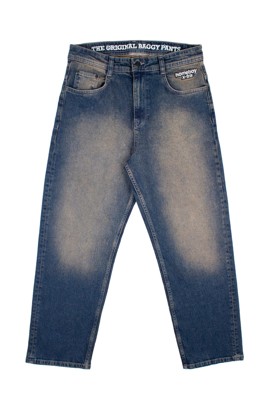 HOMEBOY - X-TRA BAGGY BLACK LABEL DENIM - DIRTY BLUE