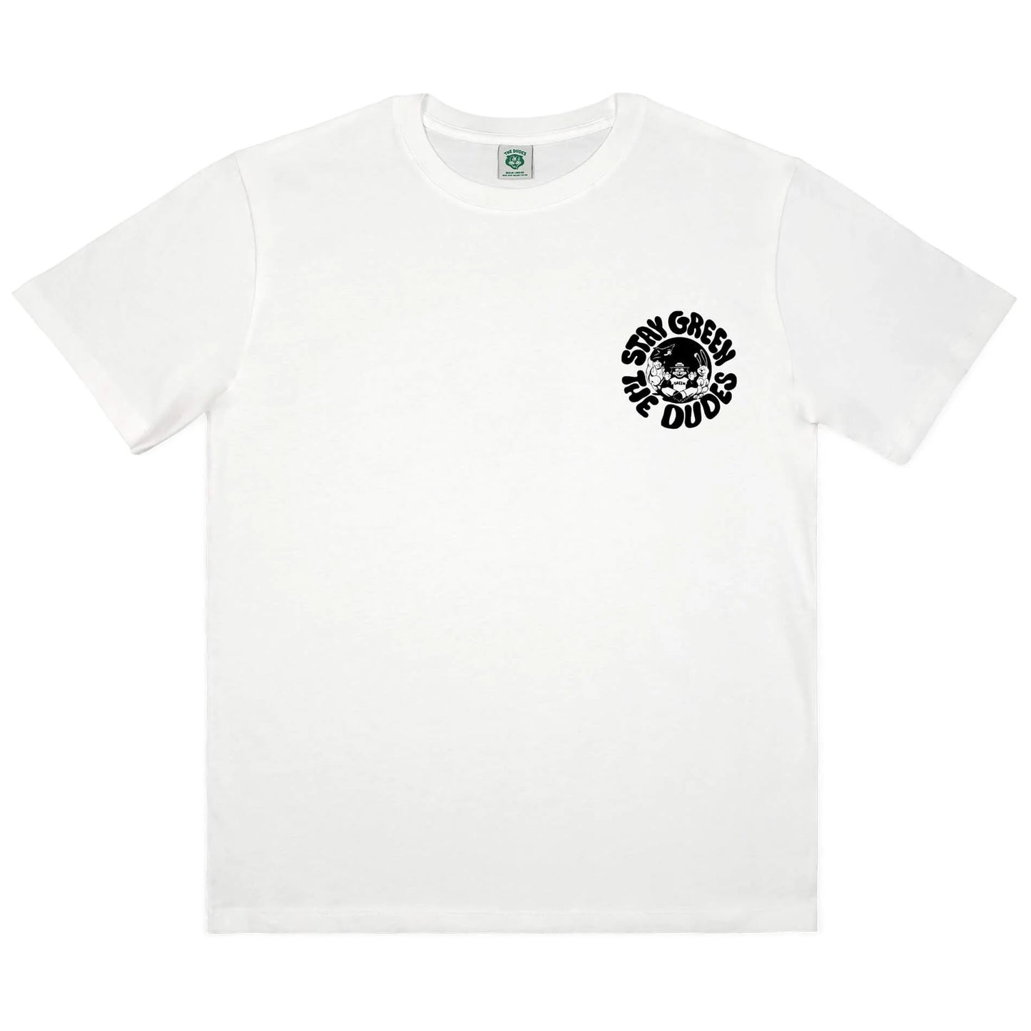 THE DUDES - GREEN STONEY TEE - OFF WHITE