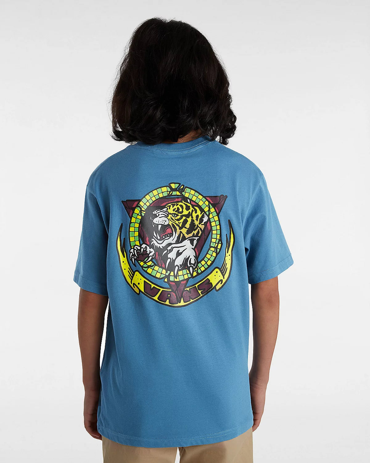 VANS - TIGER PAWS SS YOUTH TEE - COPENHAGEN BLUE