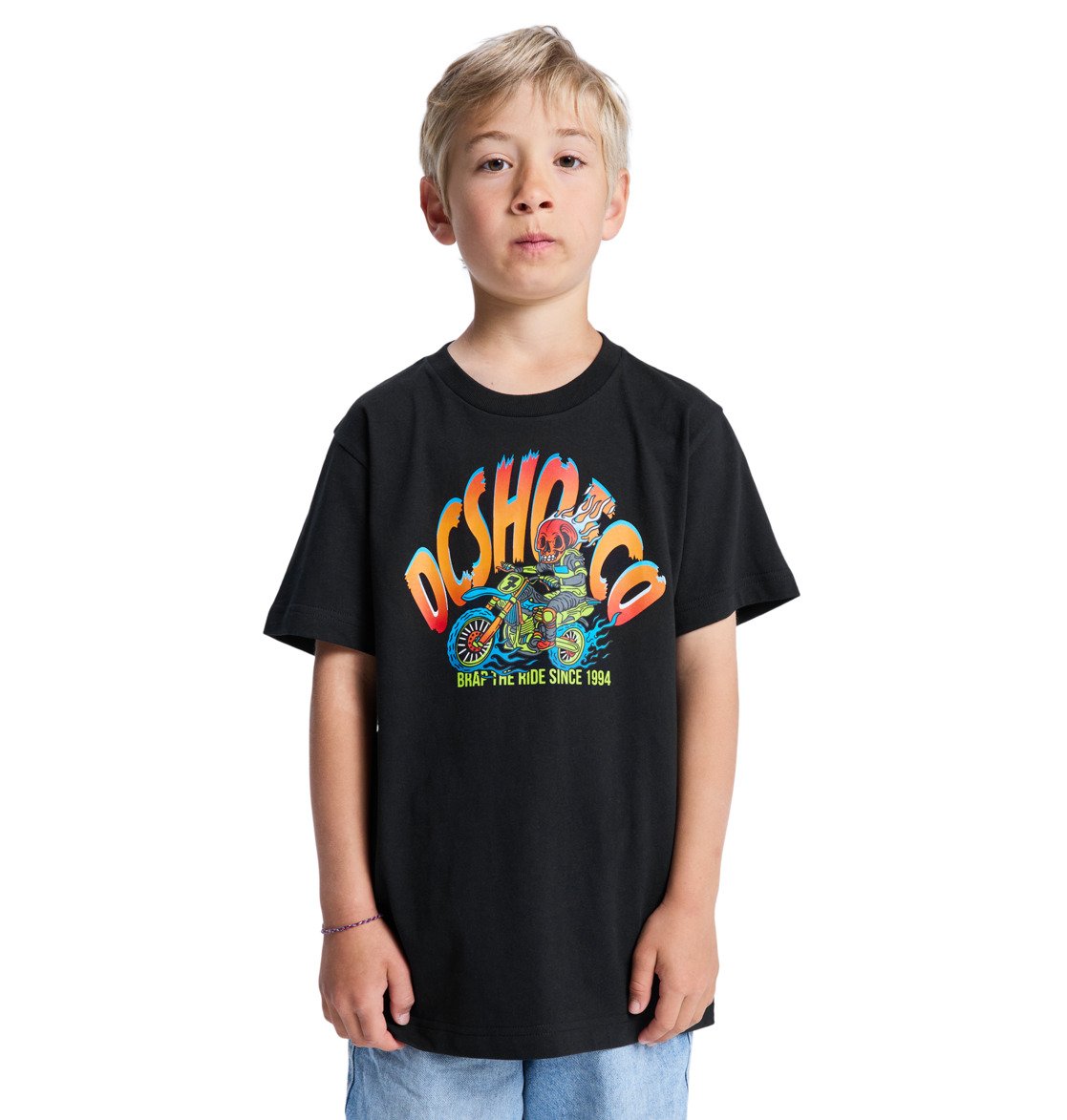 DC - BRAP THE RIDE YOUTH TEE -  BLACK