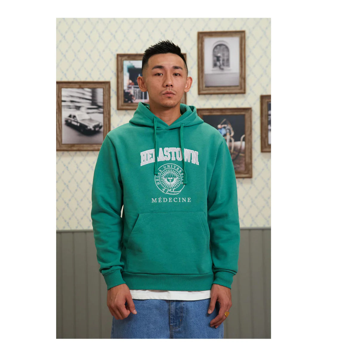 HELAS - HELASTOWN HOODIE - GREEN