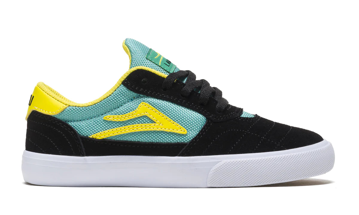 LAKAI - CAMBRIDGE KIDS - BLACK/TEAL SUEDE