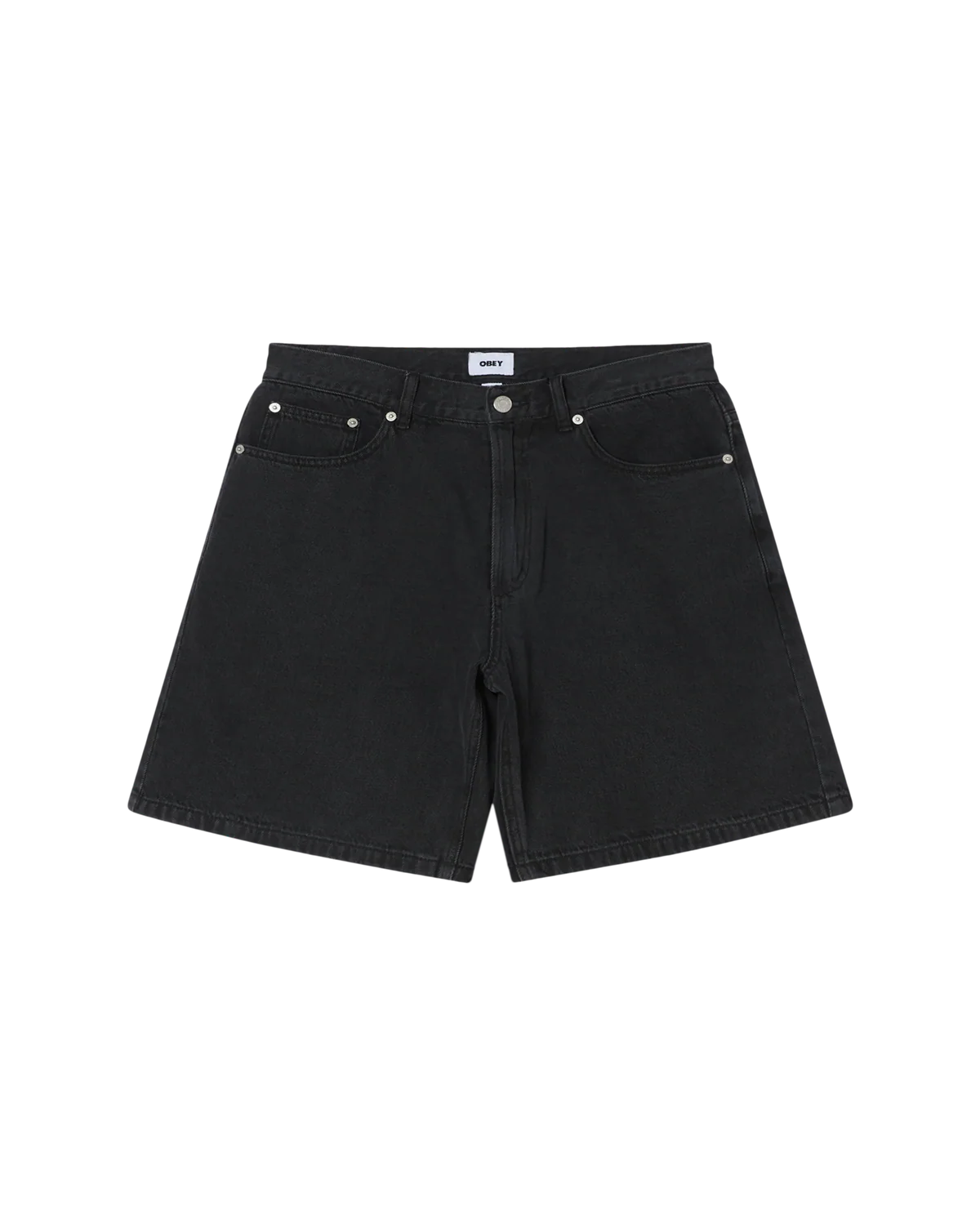 OBEY - EMERSON DENIM SHORT - WASHED BLACK