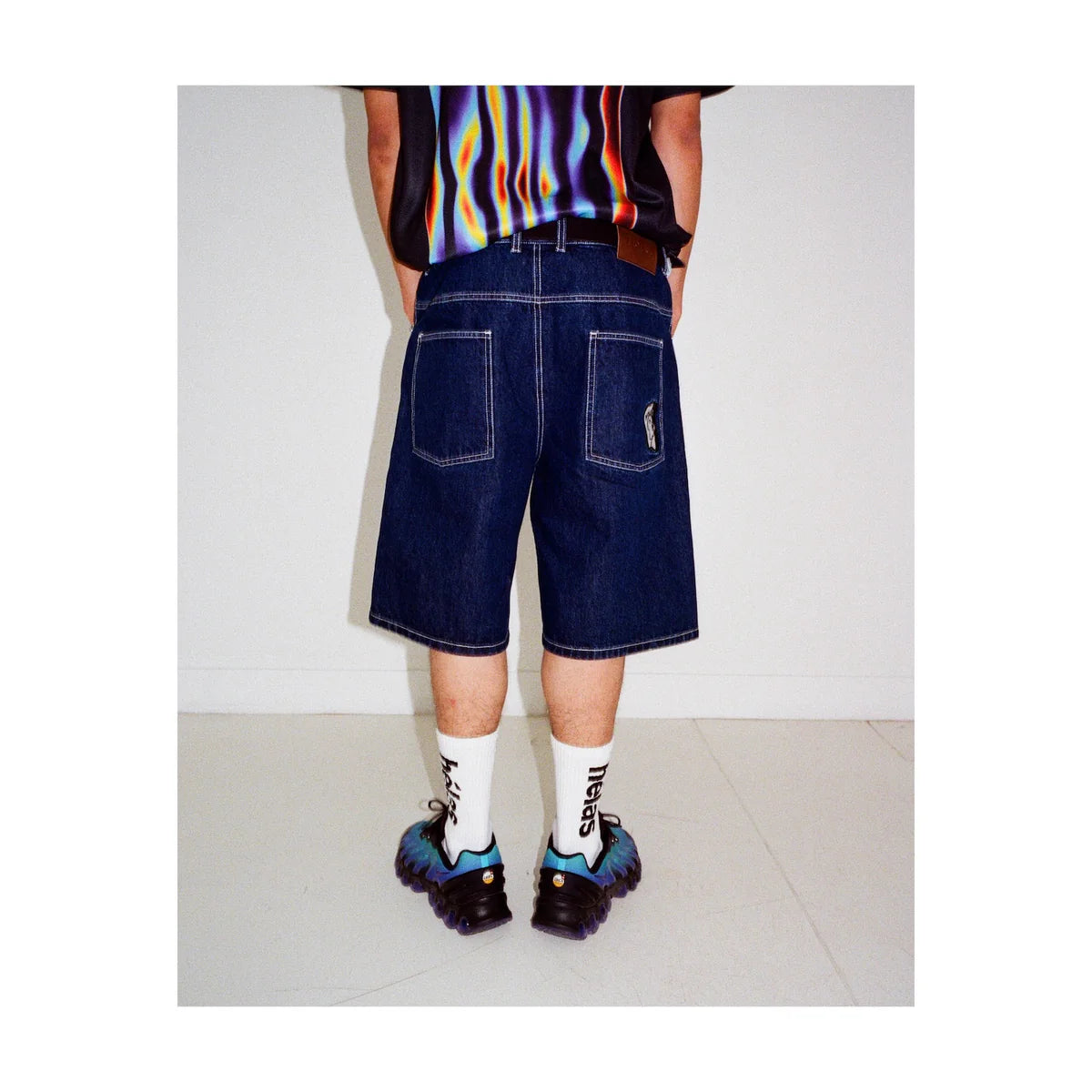 HELAS - DIEU GREC JEANS SHORT - WASHED NAVY