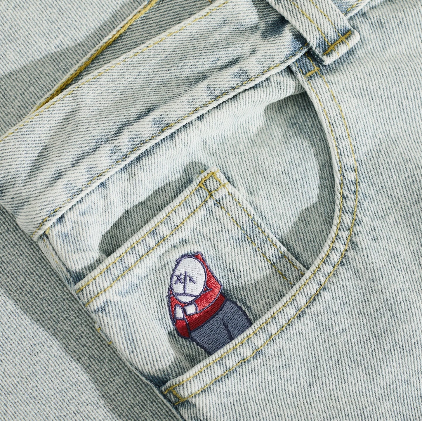 POLAR - BIG BOY JEANS OG LOGO - LIGHT BLUE