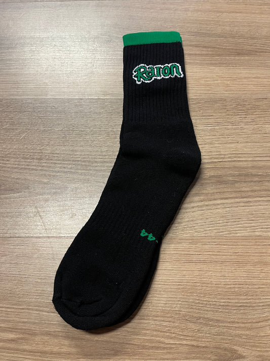 RAION - SKATE SOCK - BLACK/GREEN