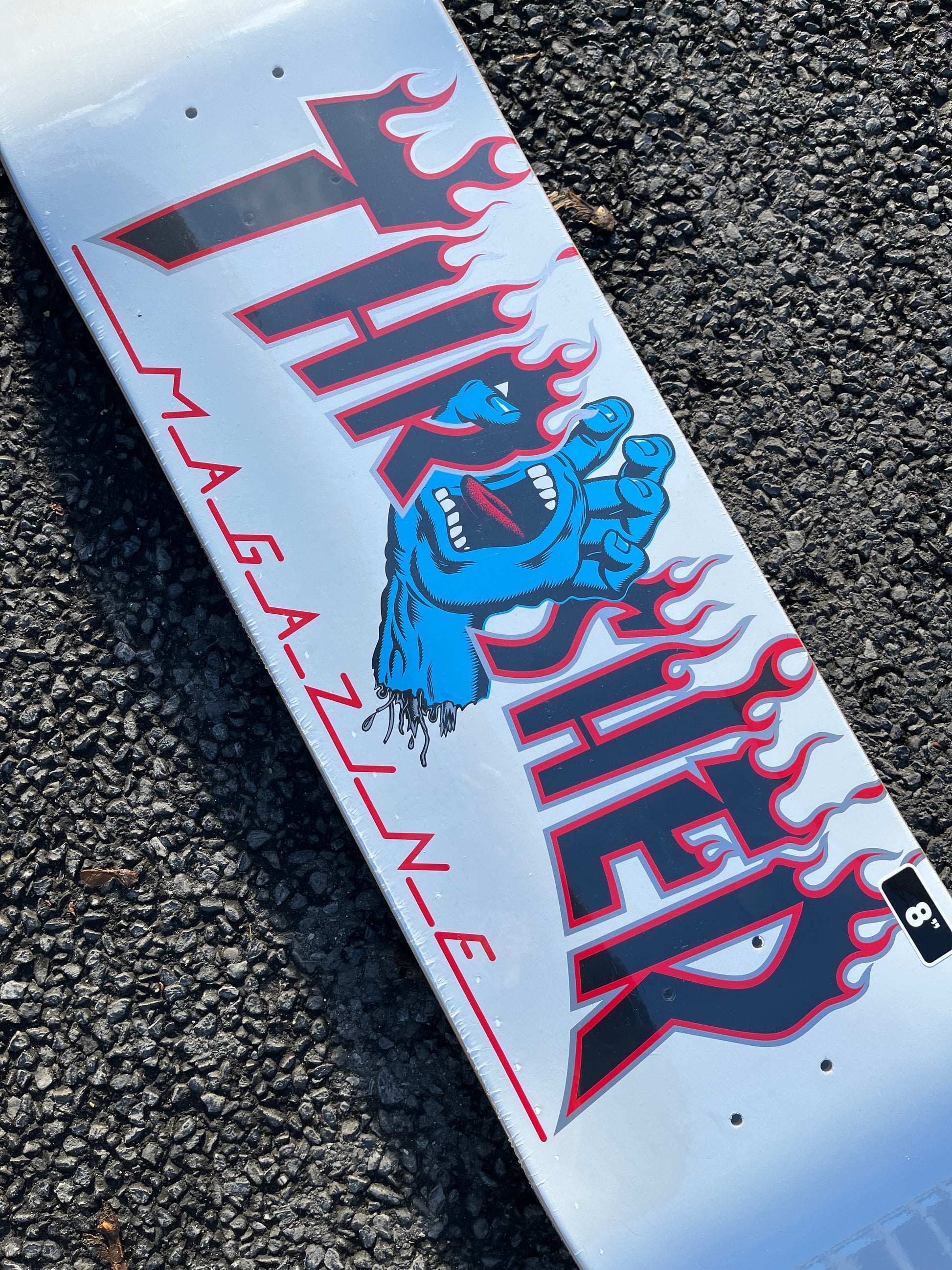 SANTA CRUZ x THRASHER SCREAMING FLAME WHITE – Marcel