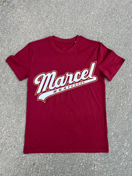 MARCEL - TEAM TEE - BURGUNDY/WHITE/GOLD