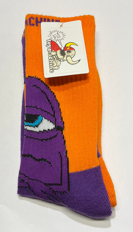 TOY MACHINE - BORED SECT SOCK - PURPLE/ORANGE