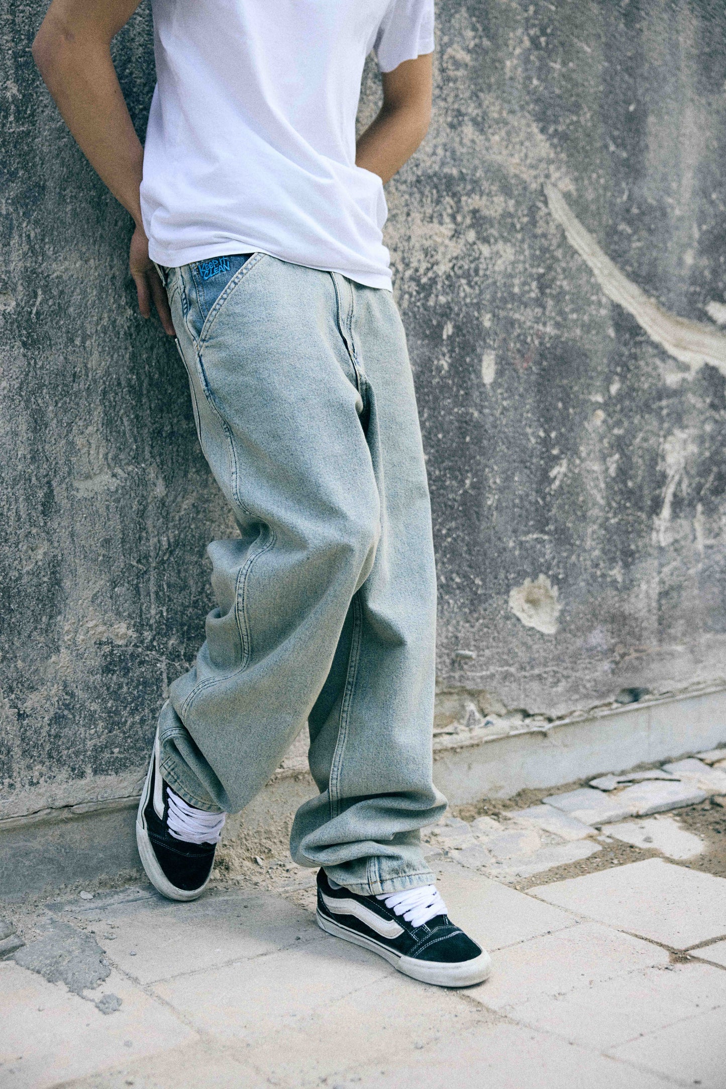 KEEP IT CLEAN - RELAXED PANT - ULTRA FADED BLUE