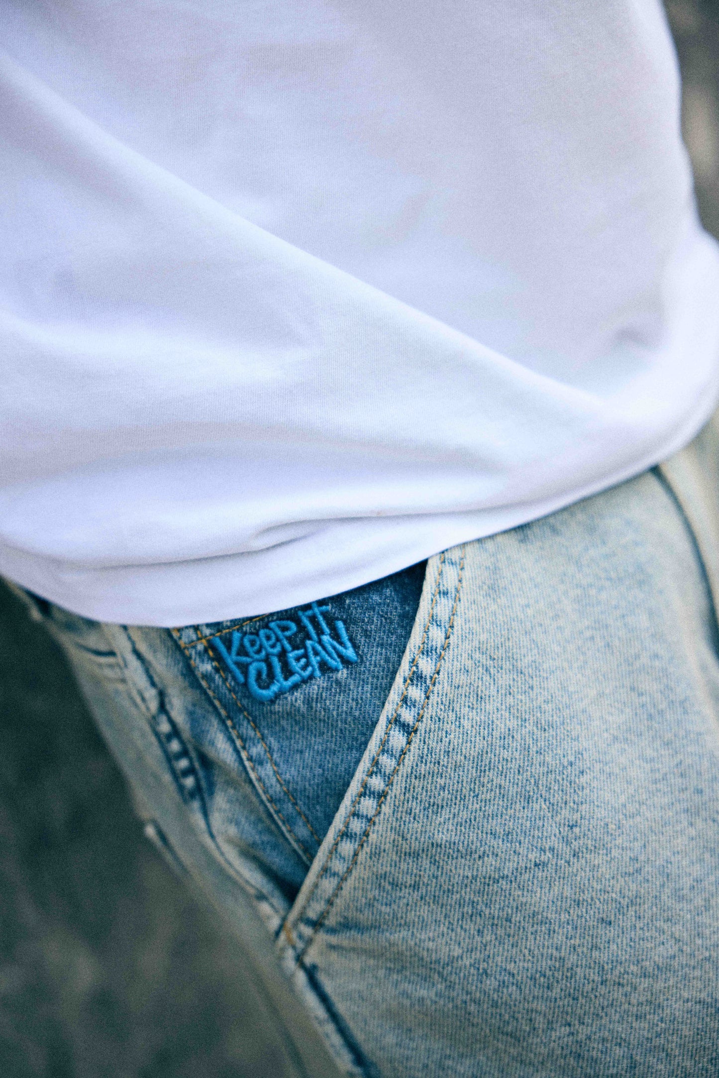 KEEP IT CLEAN - RELAXED PANT - ULTRA FADED BLUE