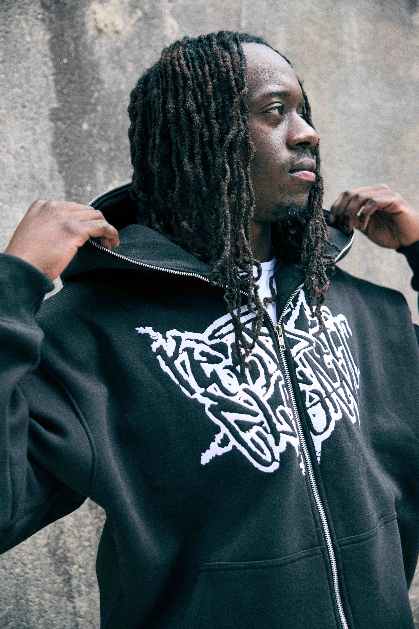KEEP IT CLEAN - STREETCODE FULL ZIP HOOD - BLACK