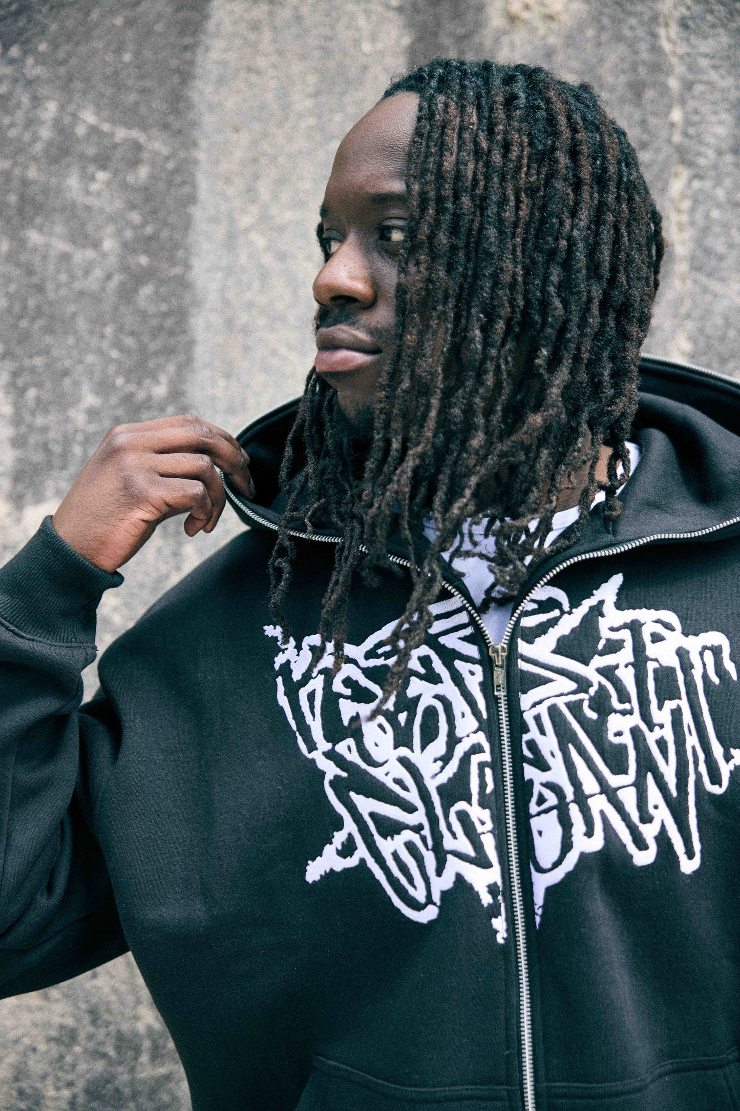 KEEP IT CLEAN - STREETCODE FULL ZIP HOOD - BLACK