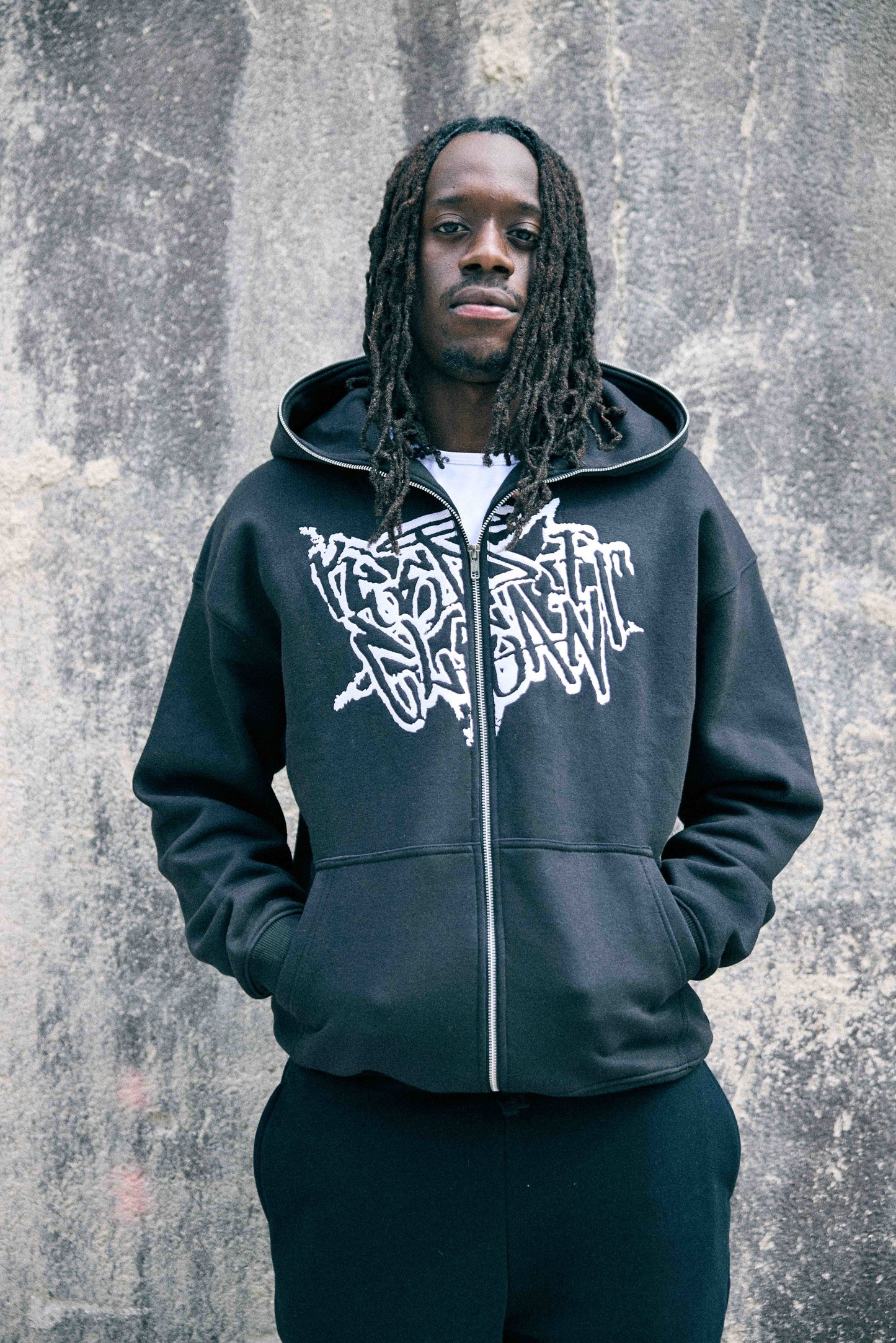 KEEP IT CLEAN - STREETCODE FULL ZIP HOOD - BLACK