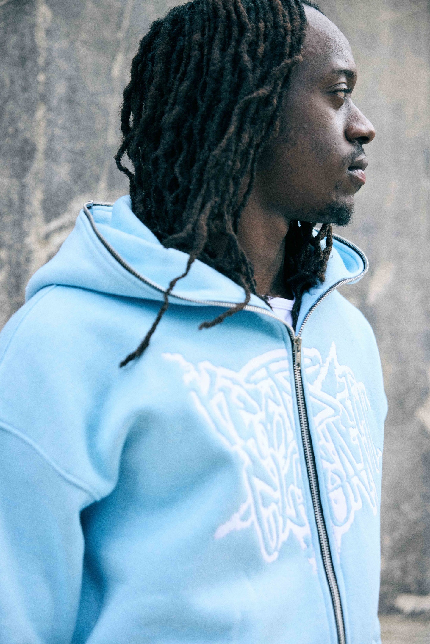 KEEP IT CLEAN - STREETCODE FULL ZIP HOOD - BLUE SKY