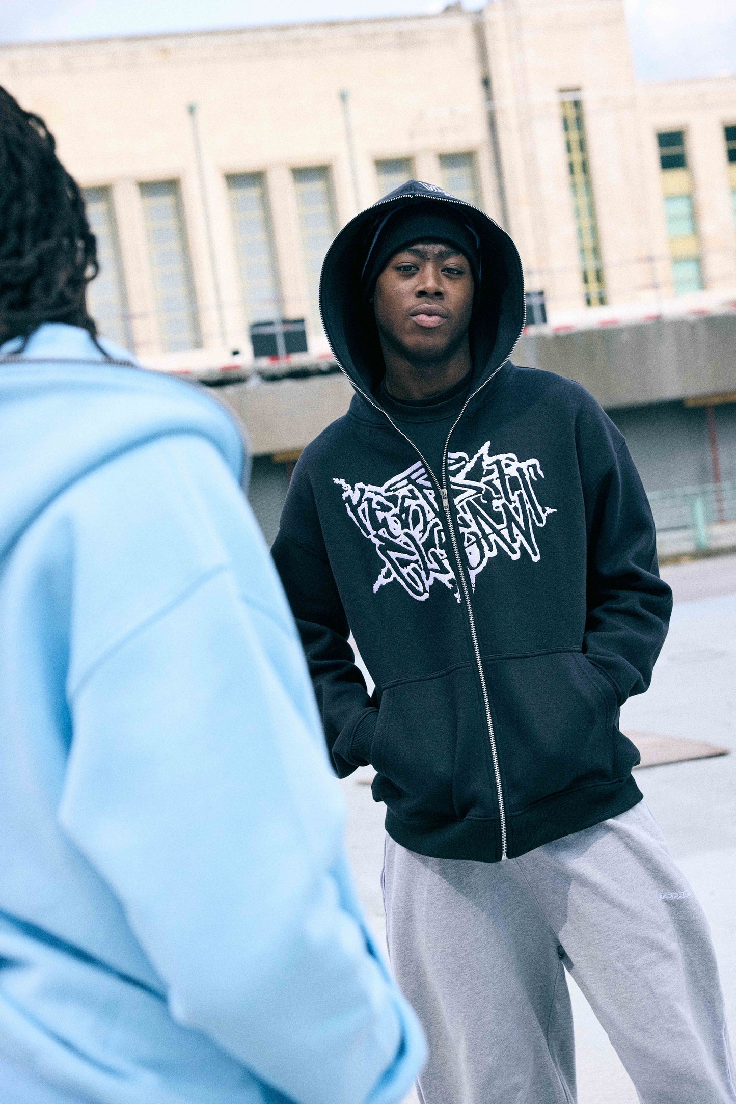 KEEP IT CLEAN - STREETCODE FULL ZIP HOOD - BLACK