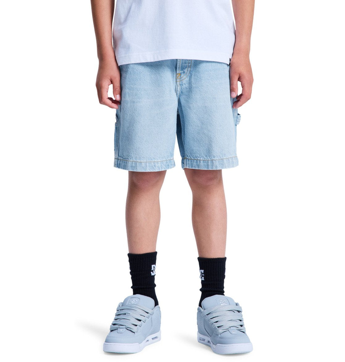 DC - CARPENTER BAGGY SHORT BOY - DENIM BLUE