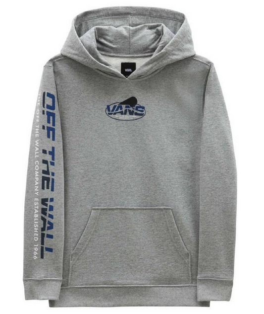 VANS - SK8 SHAPE PULLOVER YOUTH HOOD - CEMENT HEATHER
