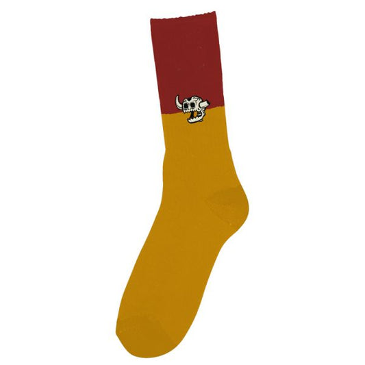 TOY MACHINE - DEAD MONSTER SPLIT SOCK - MAROON